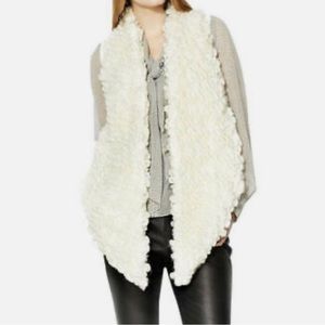 Miha Open Loop Ivory/Grey Vest
